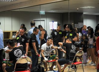 Backstage of Mixed Martial Arts Competition IMPI World Series Asia 6